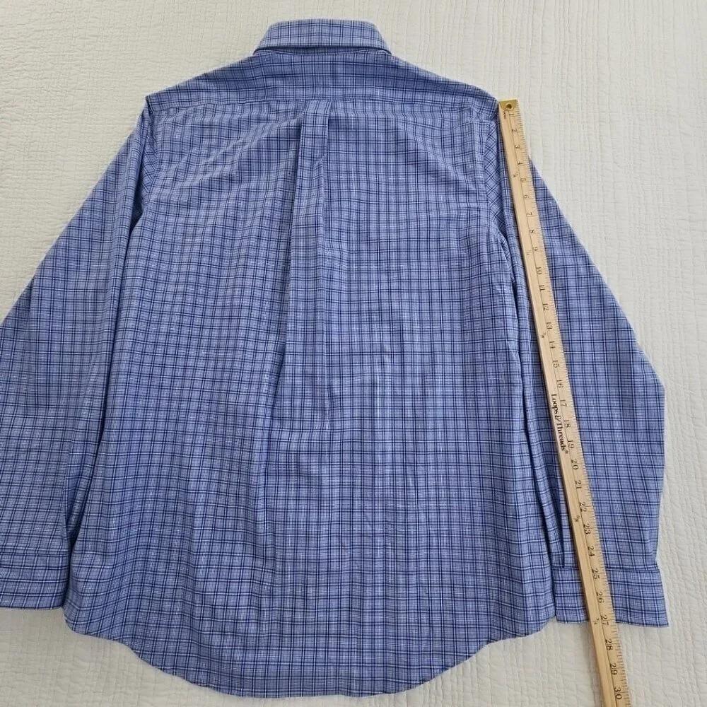 Polo Ralph Lauren Performance Shirt Men's XL Blue Plaid‎ Classic Fit Wicking NEW